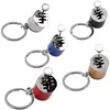 Metal Keyring Creative Car Shifter Keychain Six-Speed Gear Stick Knob Gearbox Model Key Antistress Adults New Fidget Toys 6