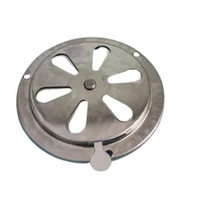 

BBQ Grill Smoker Exhaust Vent Adjustable Stove Air Vent Damper Home Air Louver Vents Replacement 125mm