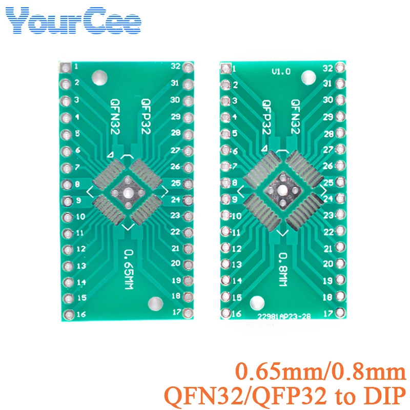 QFP32/TQFP32/FQFP32/PQFP32 TO DIP32 Socket Adapter Test Burn-in 0.8mm Pitch QFP32/TQFP32/FQFP32/PQFP32 TO DIP32 Socket Adapter Test Burn-in 0.8mm Pitch