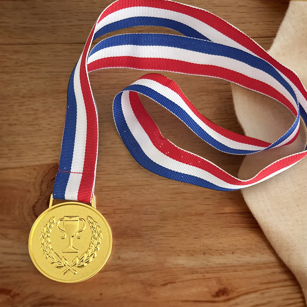 50-1pcs Gold Award Medal Winner Reward Football Competition Prizes Award Medal For Souvenir Gift Sport Kids Medals Presents