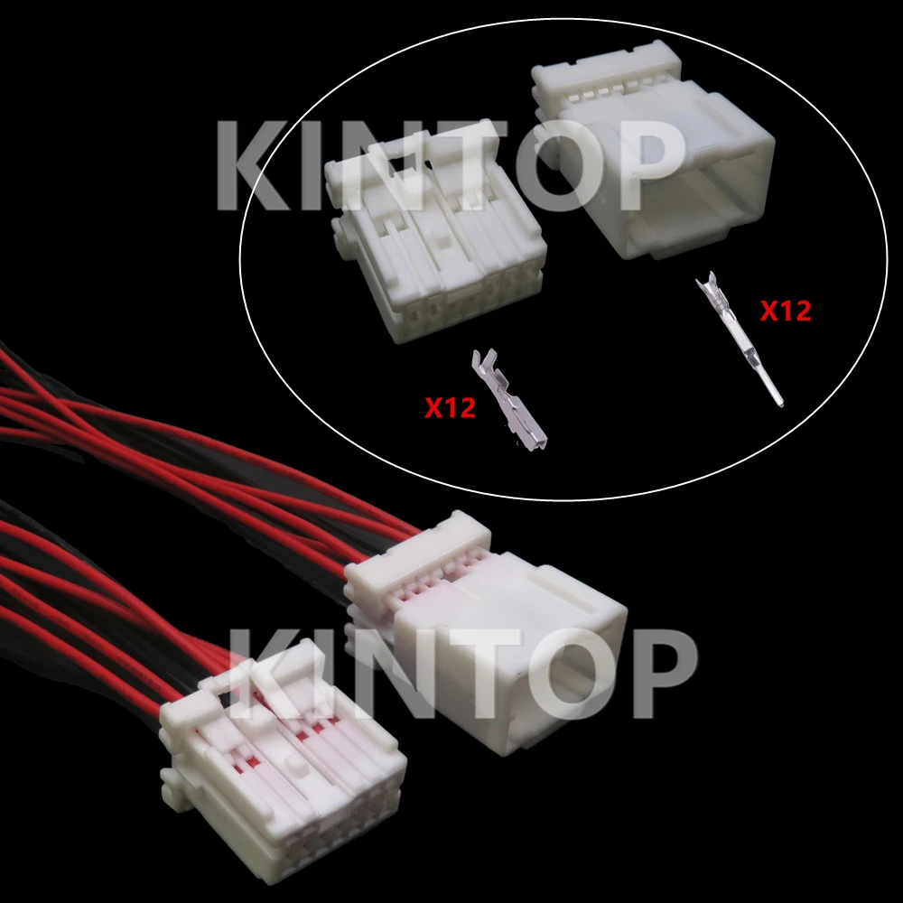 

1 Set 12 Pins Automobile Starter Plastic Housing Connector Auto Wire Cable Socket MG643009 7282-5988 MG653012 7283-5988