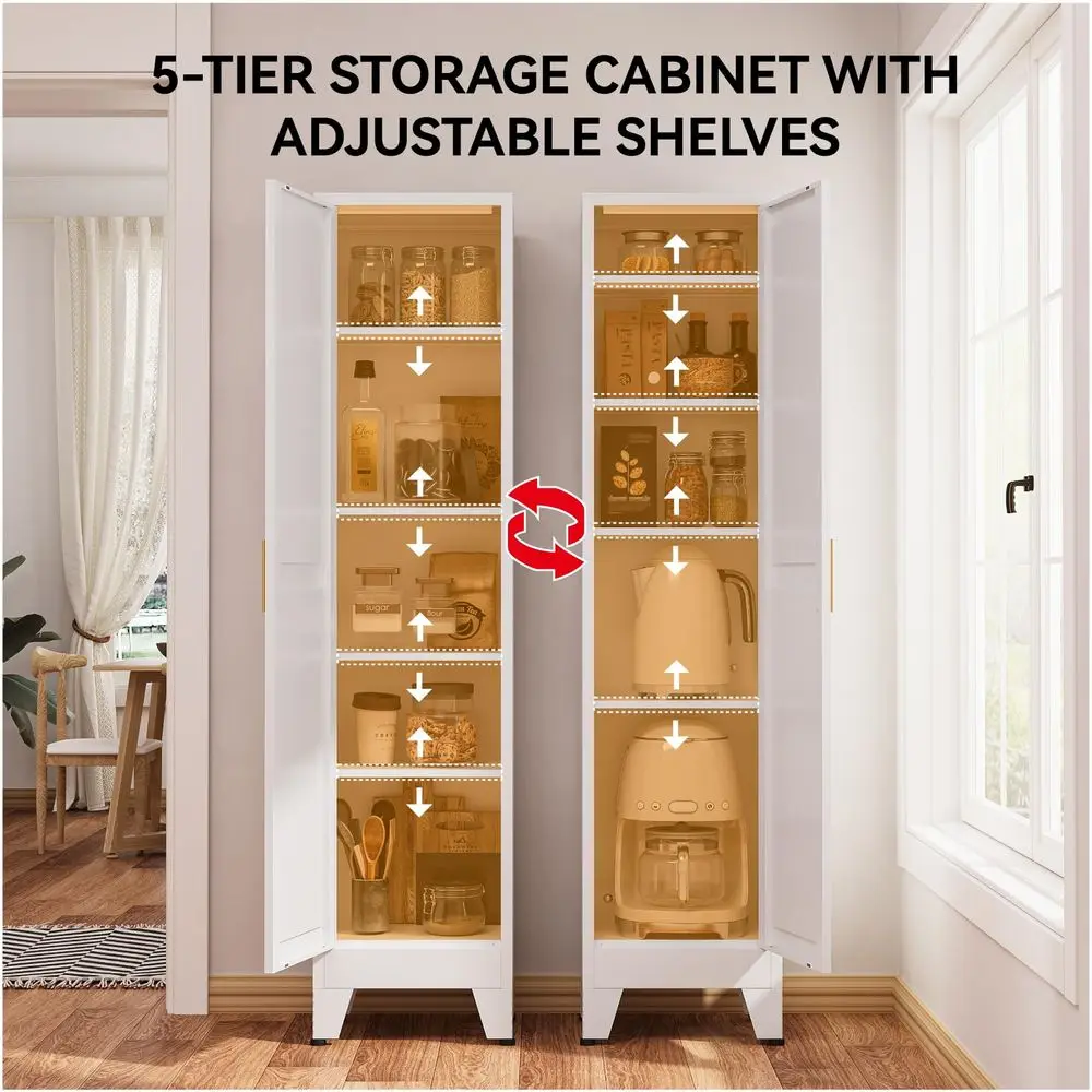 Slim Metal Storage Cabinet 5