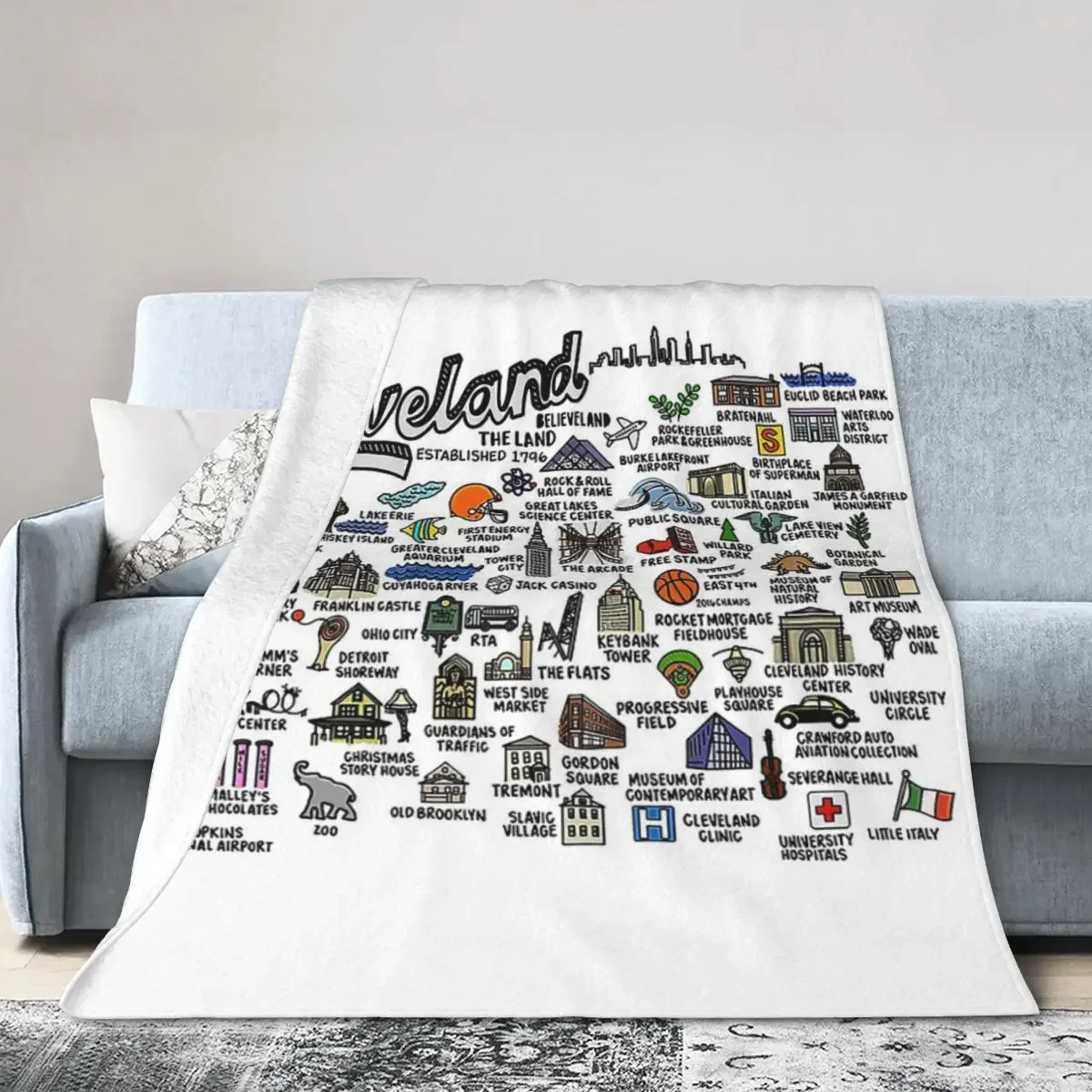 Manta de franela suave y cálida para cama, manta de felpa con diseño de mapa de Boston, de felpa para sala de estar, Picnic, sofá de viaje para el hogar