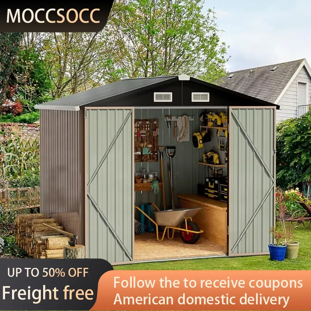 

Bike Container Home Prefabricated Houses Ready to Live in 6.4x4 FT Outdoor Wardrobe Garden Buildings Outdoor Storage Shed