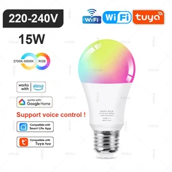 Smart LED Dimmable RGB Light Bulb with Multi - Platform Integration - 4Pcs Bulb (WiFi E27 220 - 240V)