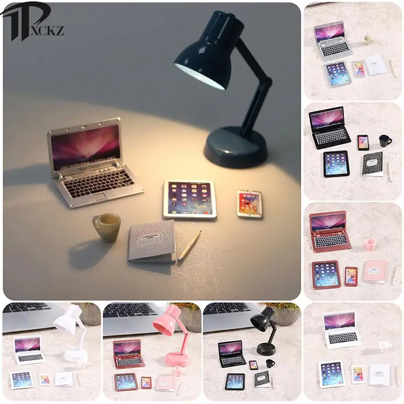 

Кукольный домик, компьютер, планшет, ноутбук, телефон, планшет, настольная лампа, карандаш, книжка, набор настольных моделей, аксессуары для кукольного домика