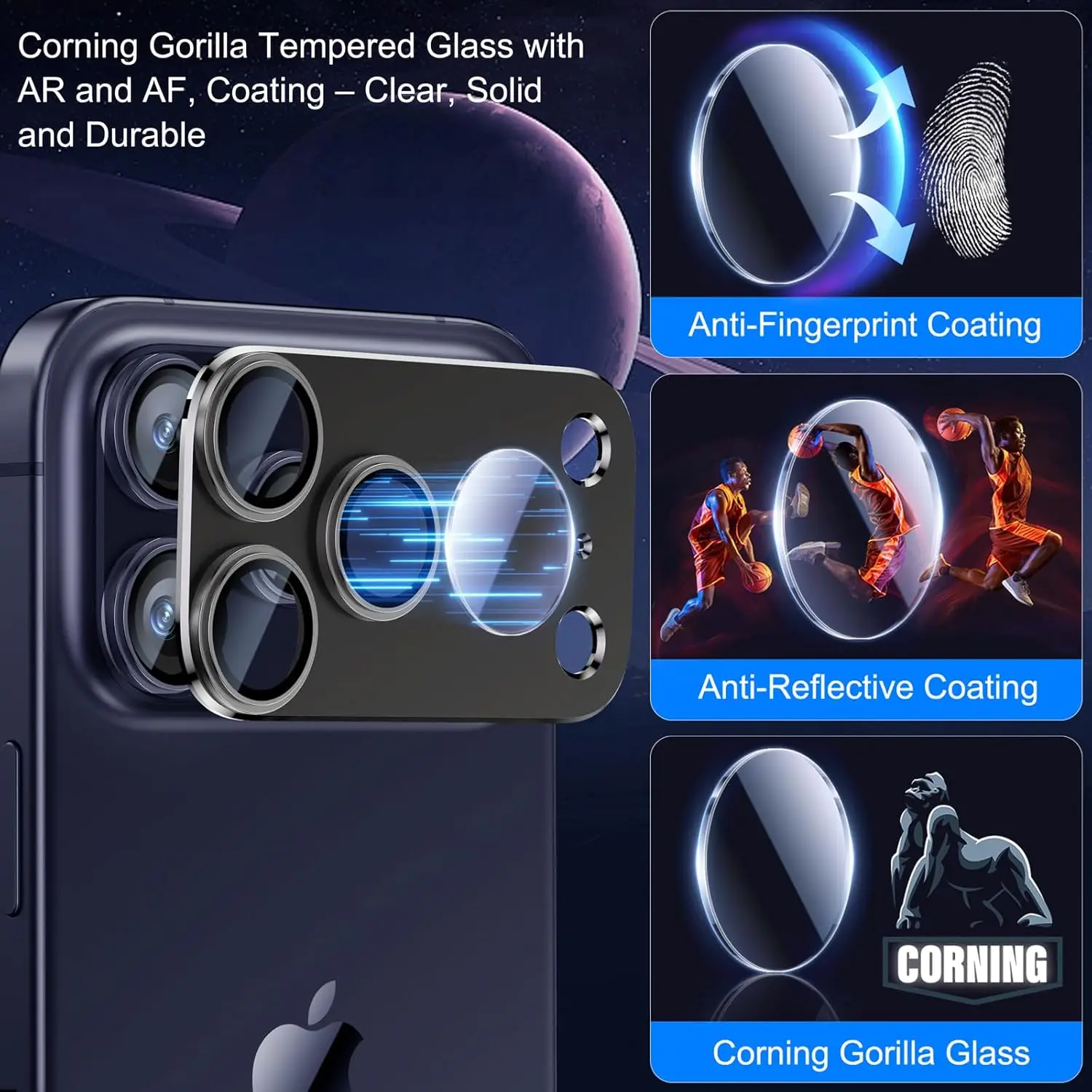 Metal Glass Camera Lens Protector Yij Cover For iPhone 17 Pro Max 17 Air 17 Plusi 17Pro Protection Ziai Phone Accessories Black 6