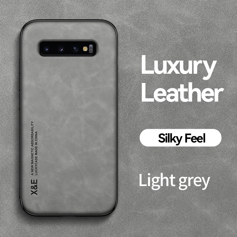 KEYSION الفاخرة حافظة جلدية لسامسونج S10 زائد S10 + S10e S9 + S8 زائد سيليكون للصدمات الهاتف الغطاء الخلفي لمجرة نوت 9 8