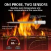 Wireless Meat Thermometer Digital Bluetooth Probe Support Mobile APP with LCD Screen & Magnetic for BBQ Beef Lamb Chicken 4