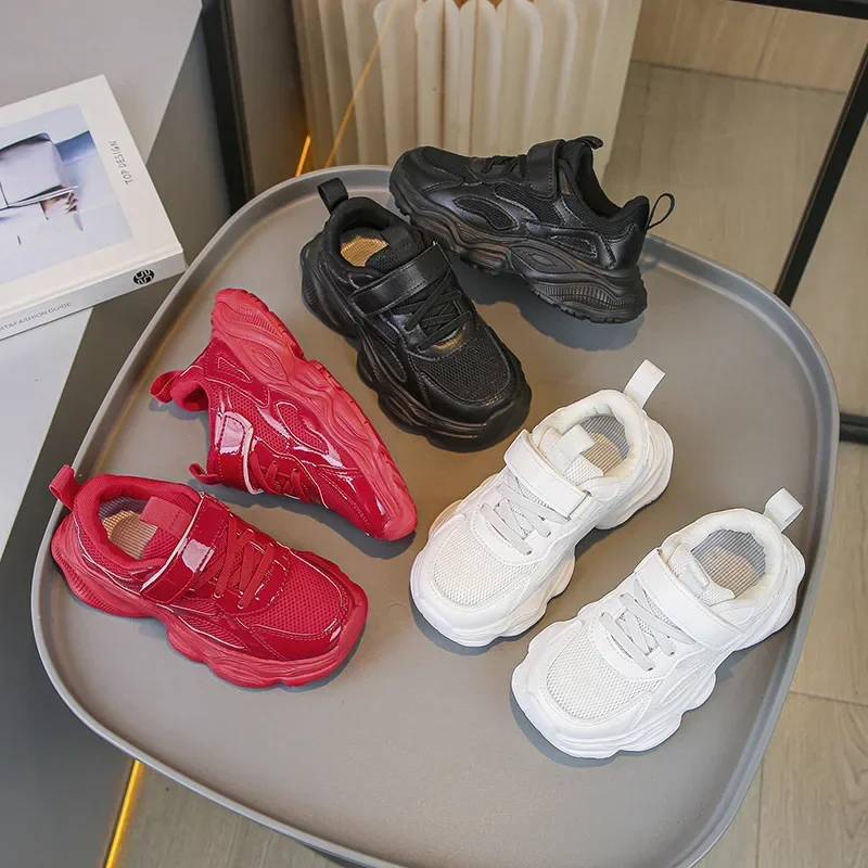 Kids' Trendy Non-Slip Sneakers with Soft Thick Sole - 2024 Fashionable Versatile Sports Shoes