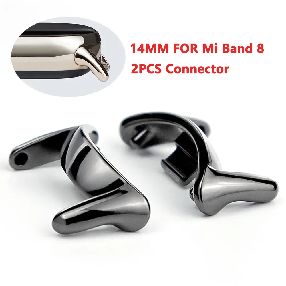 Adattatori Per Connettori Per Cinturini Per Orologi Da 2 Pezzi Per Accessori Per Braccialetti Xiaomi Mi Band 8 Connettori In Metallo Mi8 Accessori Per