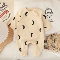 Spring Autumn Newborn Fashion Cartoon Suit Cotton Comfortable and Soft 0-12 Months Boys & Girls Long Sleeved Cute Baby Bodysuit 1