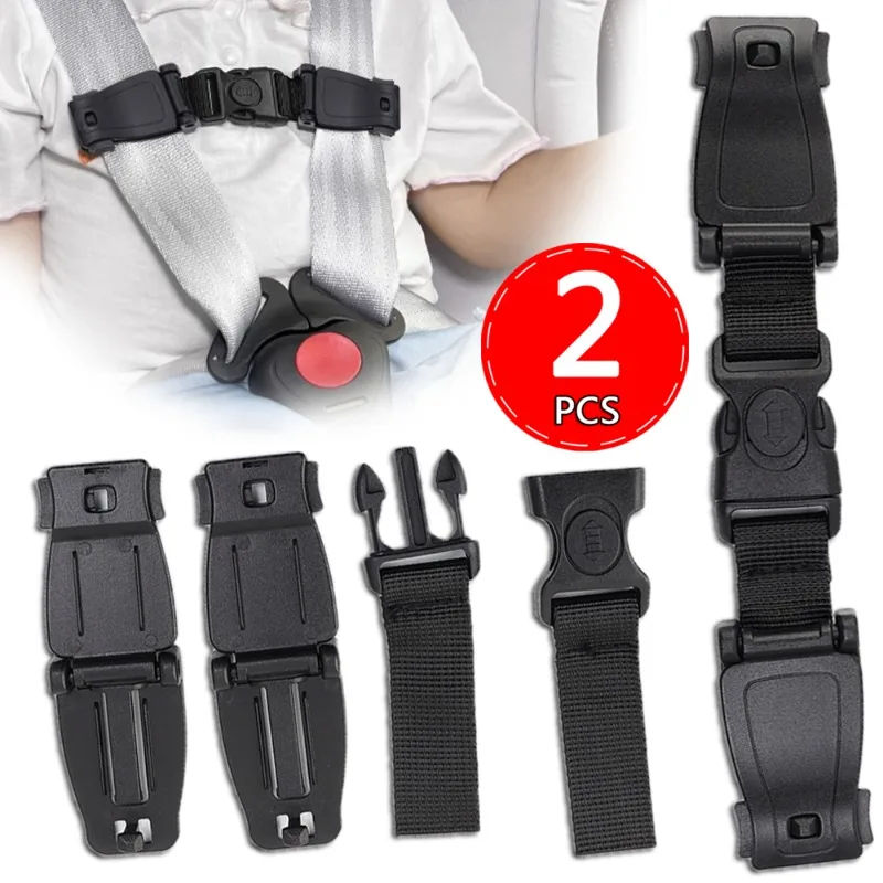 

Car Child Chest Harness Clip Anti-Slip Baby Chest Clip Guard Compatible with Seats Strollers schoolbags Car Accessories