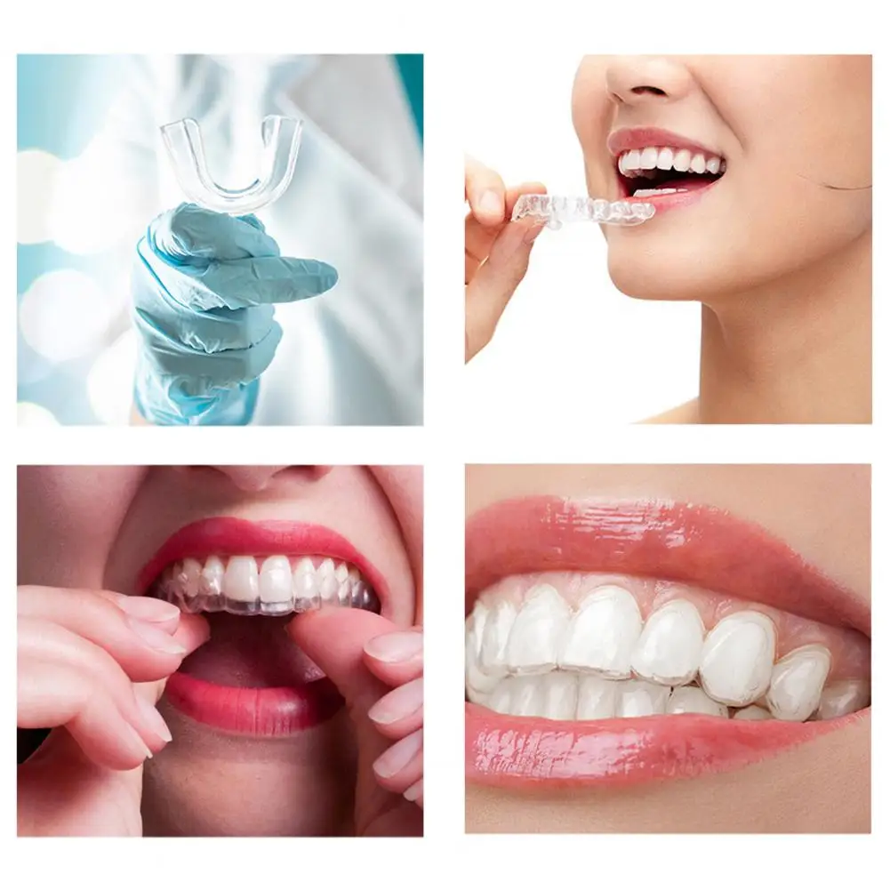 Silicone Mouthpiece Anti-snoring Braces Sleeping Prevent Snoring Braces Snoring Relief Mouth Guard Dental Guards 4Pcs/Set mouth guard