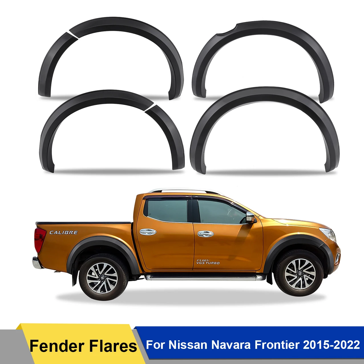 Fender Flares Pocket Style Guard Cover For Nissan Navara Frontier 2015