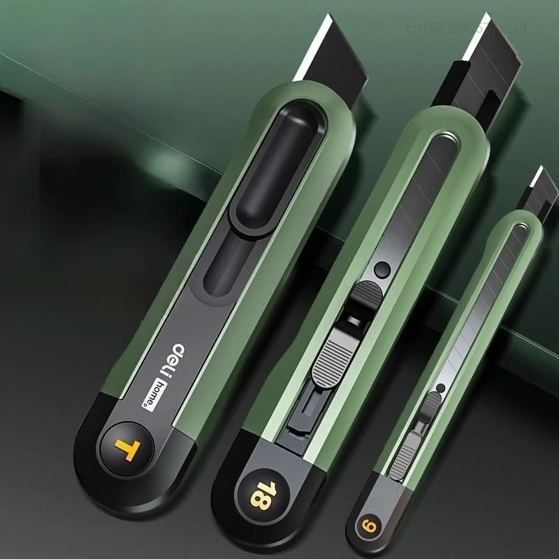 Mini Taglierino Multiuso Estensibile in Acciaio al Carbonio, Utensile Tascabile con Lame da 9mm e 18mm, Strumento Professionale per Ufficio e Cancelleria - immagine 2