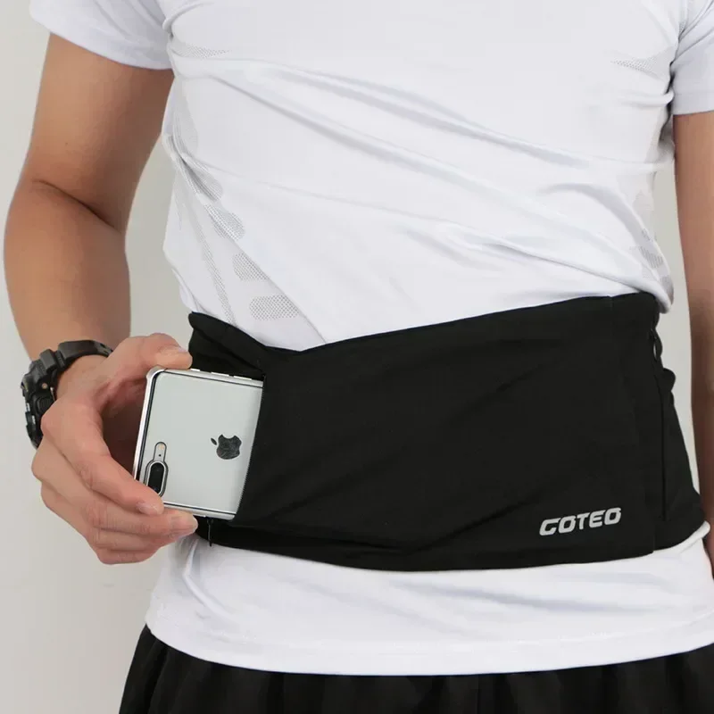 Large Capacity Sports Waist Bag Large Capacity Outdoor Belly Bag Mini Running Phone Waist Bag Men's and Women's Fitness Package 5
