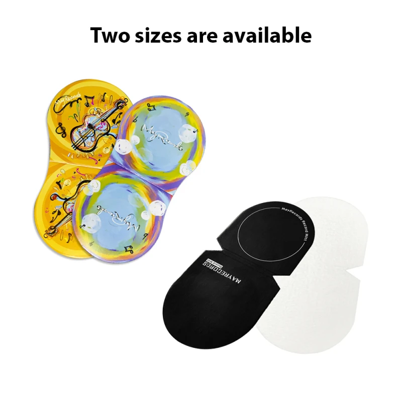 2pcs Record Cleaner Handler Mitt Vinyl Record Clip Disc Protection Pad No Fingerprints No Damage Anti-static for Vinyl LP