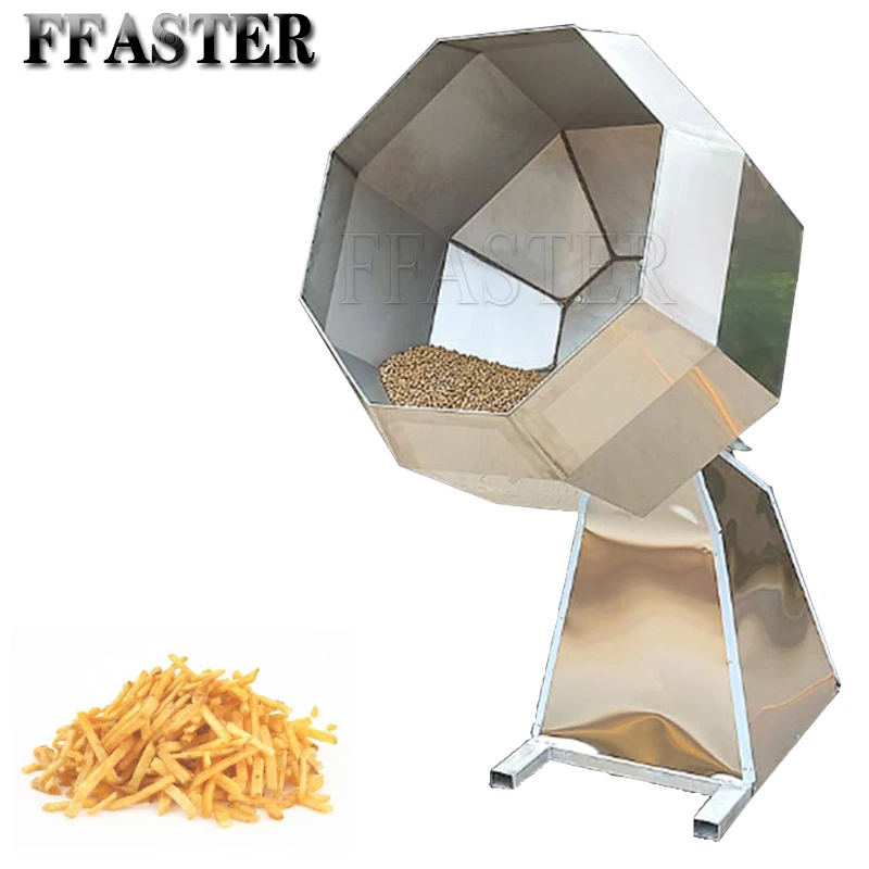 

Octagonal Mixer Automatic Flavour Chips Snack Food Drum Coating Flavoring Seasoning Machine