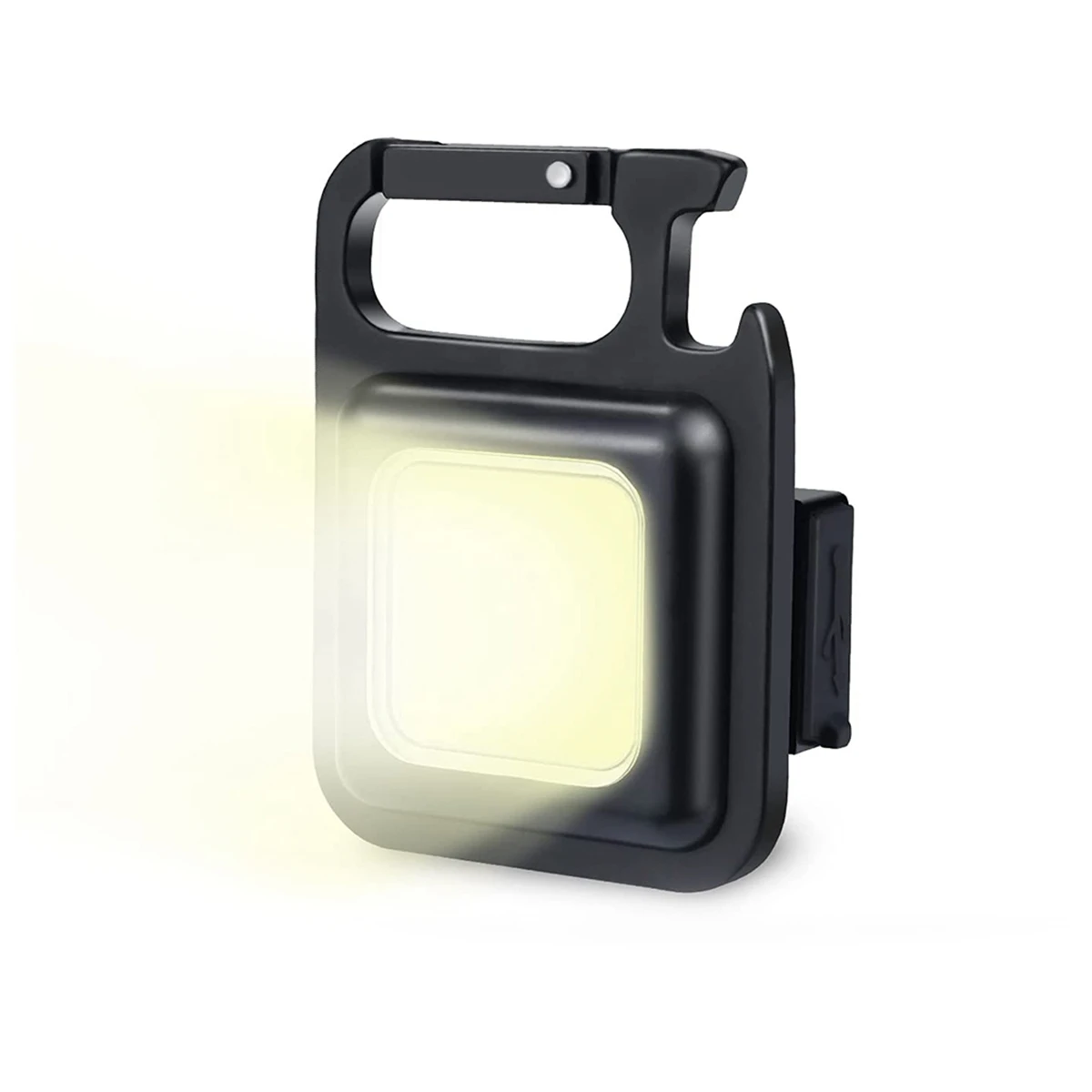 

Small LED Flashlight 800 Lumens COB 4 Light Modes Pocket Light with Folding Bracket Bottle Opener and Magnet Base,1 Pack