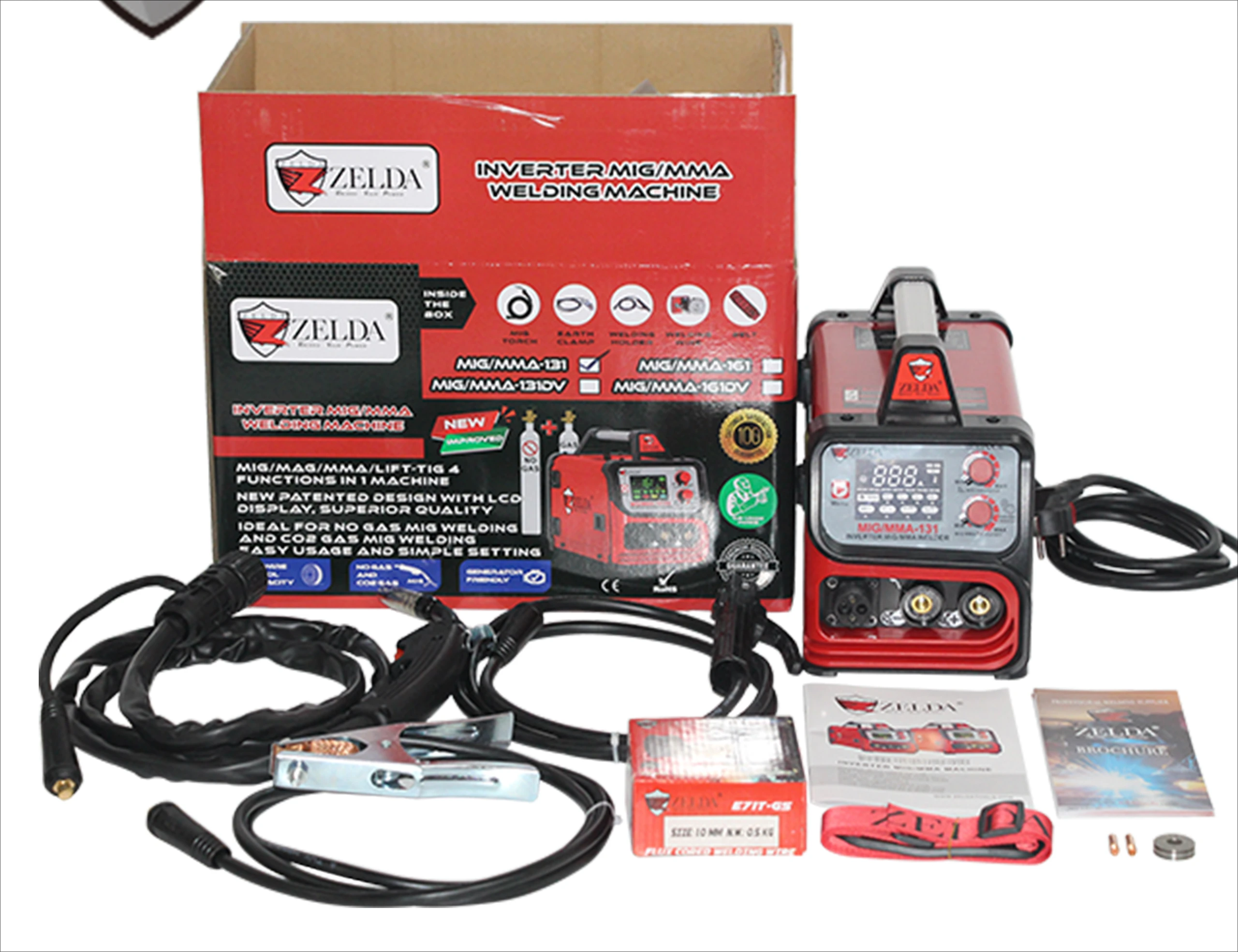 Portable 220v 4 In 1 Tig Mma Mig Mag Soldador Inverter Welding Machine Accept 0.8-1.0mm Mig Wire NEW 2