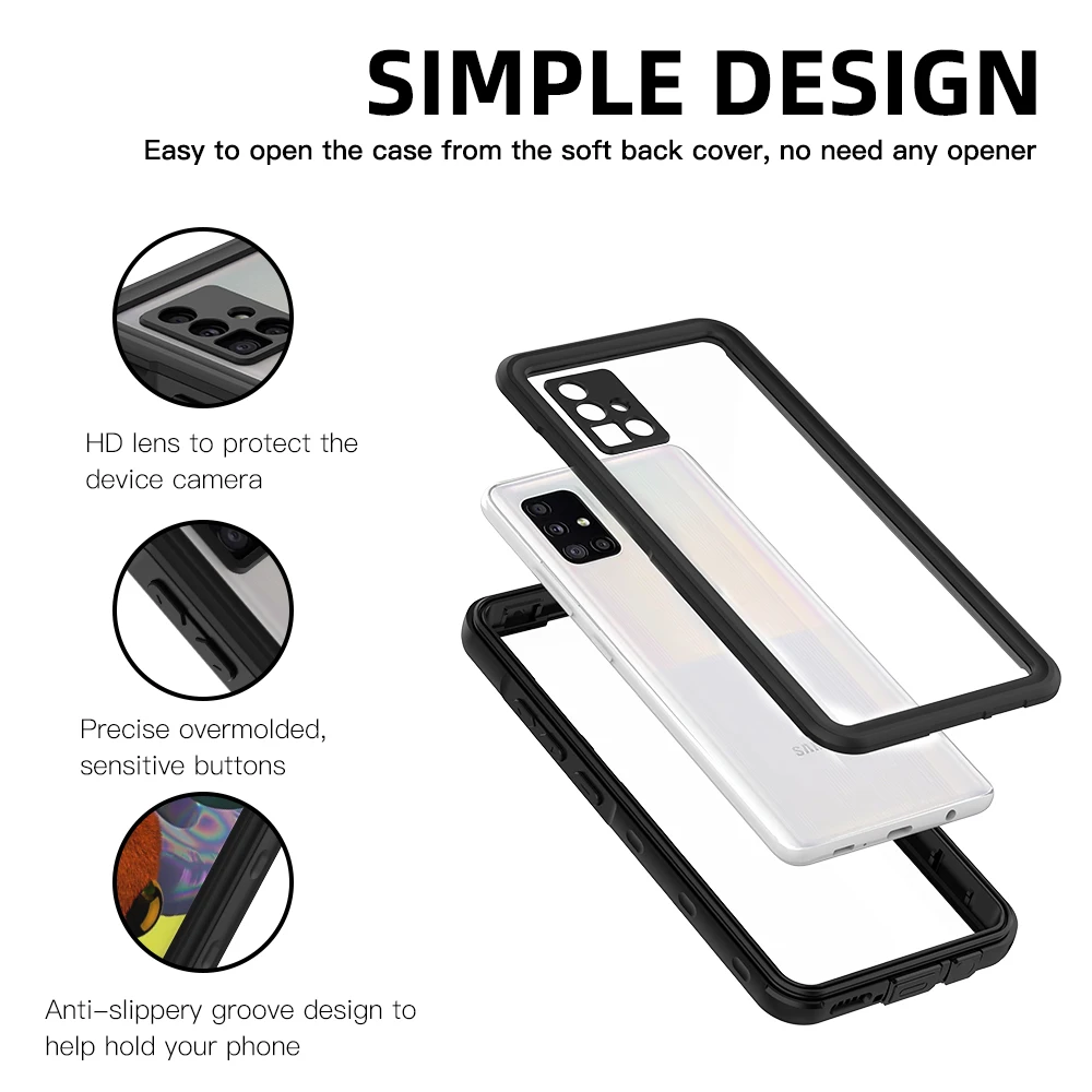 Enhanced Shockproof Waterproof Diving Cover by Redpepper