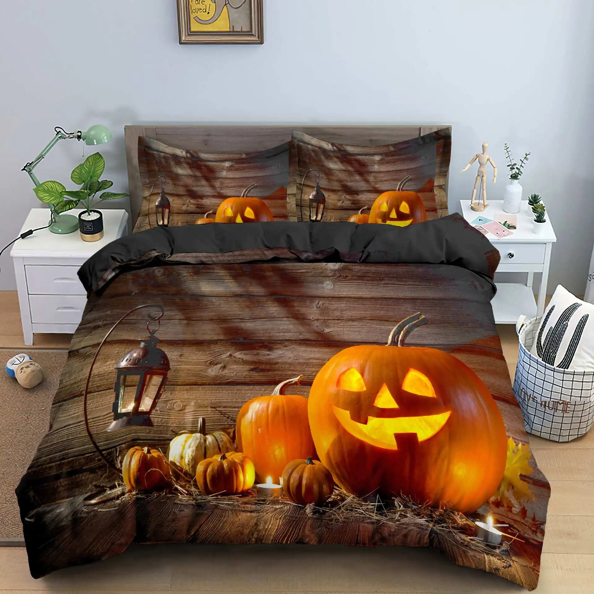 Autumn Pumpkin Halloween Bed Set
