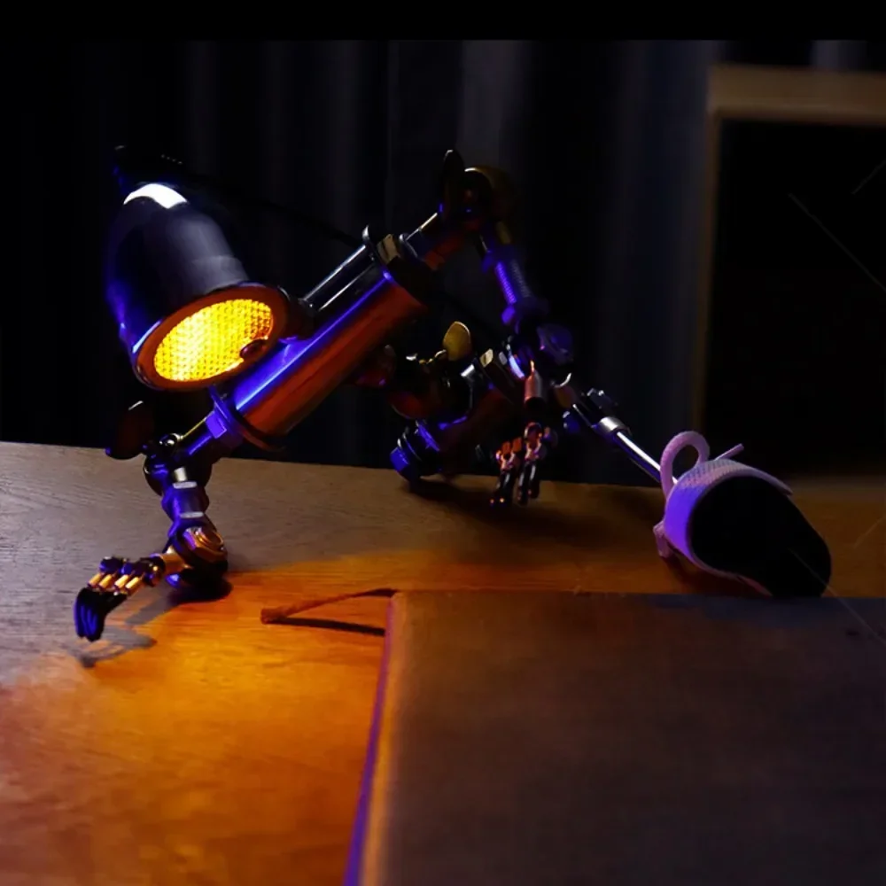 Creative USB Light Punk Robot Shape Gaming Room Desk Table Decoration Ornament Lamp Lantern Children Night Funny Birthday Gift