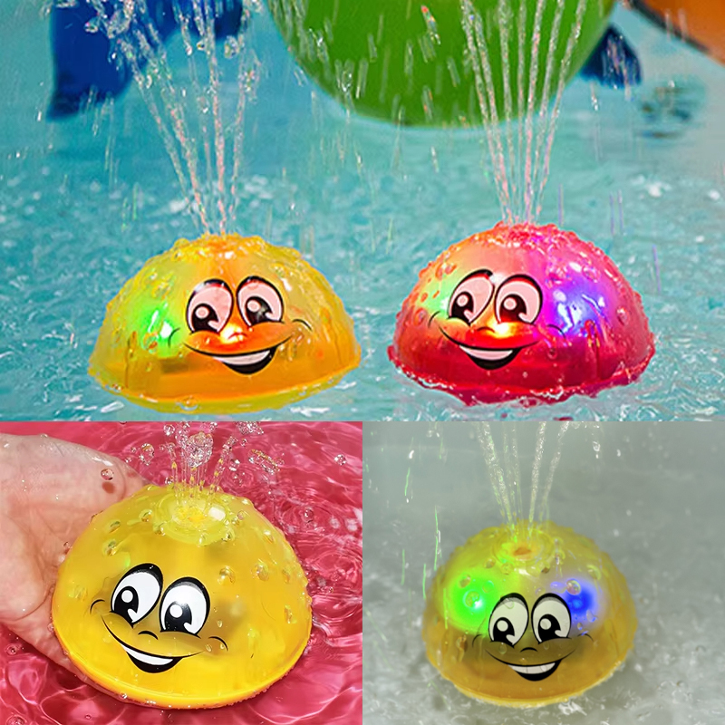 Baby Bath Toys Electric Luminous Inductive Water Squirt Ball Baby Toys Baby Bathroom Bathtub Toy Summer Swimming Pool Toys Kids