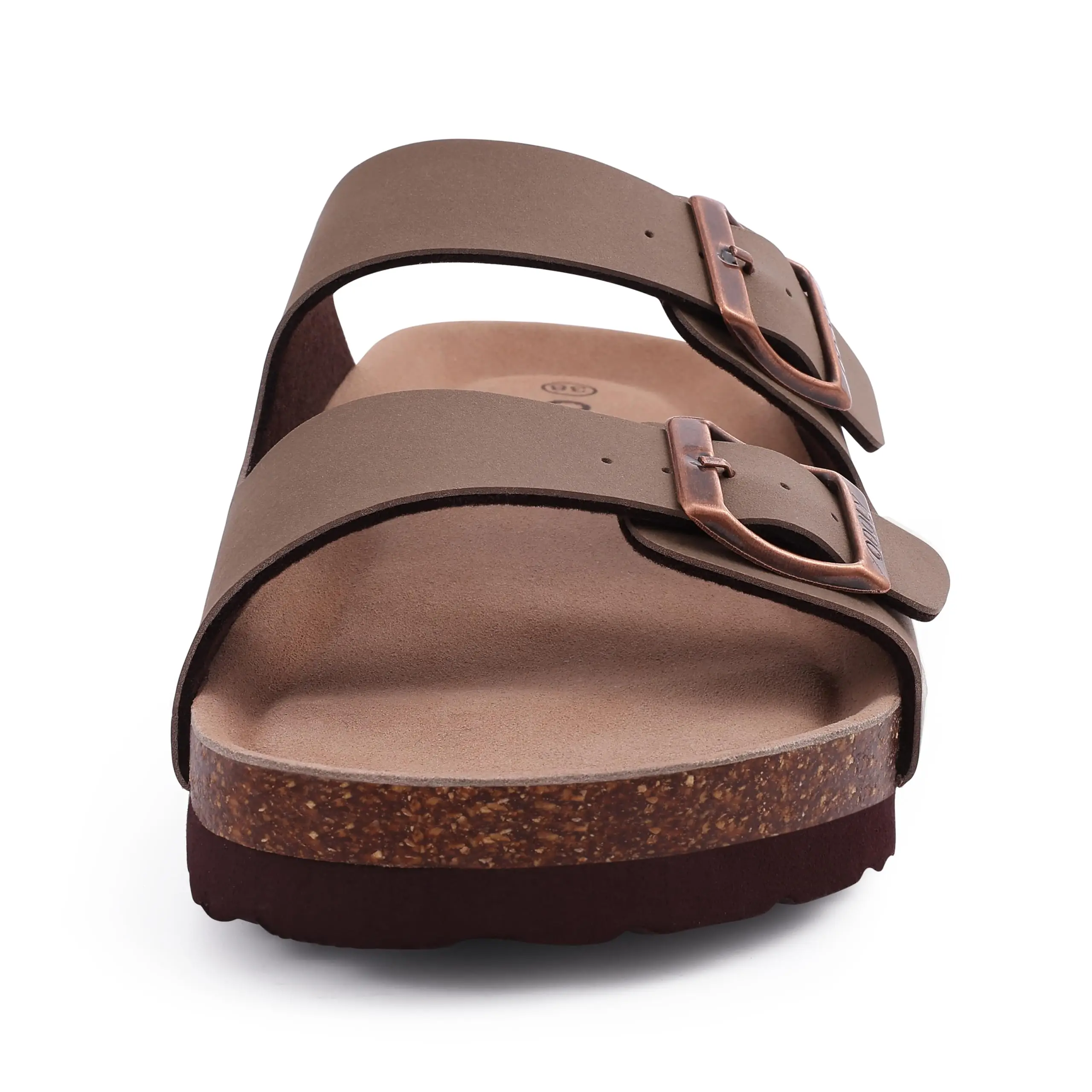 Comwarm Classic Cork Slippers For Women New Fashion Suede Flats Sandals Summer Couple Beach Slides Shoes With Adjustable Buckle 3
