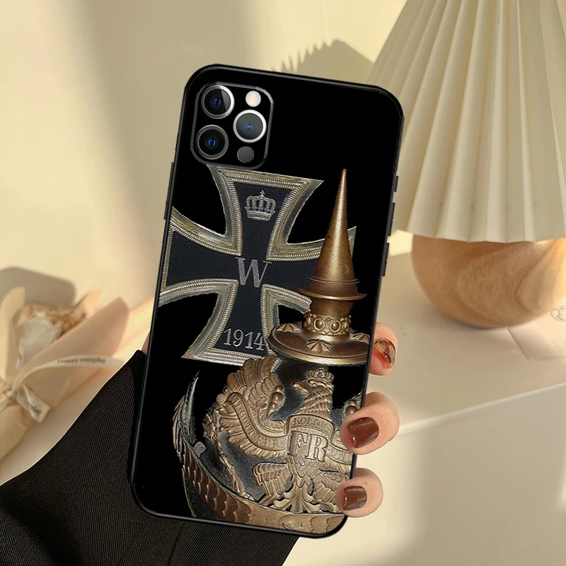 German 1870 Gott mit Uns Iron Cross Phone Case Cover