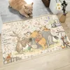 W-Winnie The Pooh Floor Mat Graphic Printed Flannel Doormats For Bathroom Kitchen Entrance Carpet Home Decor 6