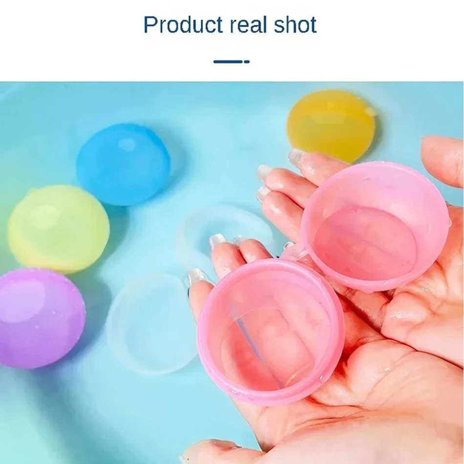 New Reusable Water Balloons Refillable Water Balloon Quick Fill Self Sealing Bomb Splash Balls for Kids Swimming Pool