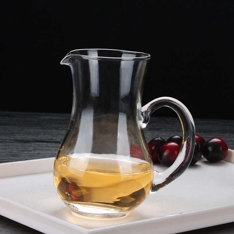 10oz 300ml Household Baijiu Dispenser Foreign Wine Jug Transparent Retro Water Dispenser Glass Wine Decanter Restaurant Utensils