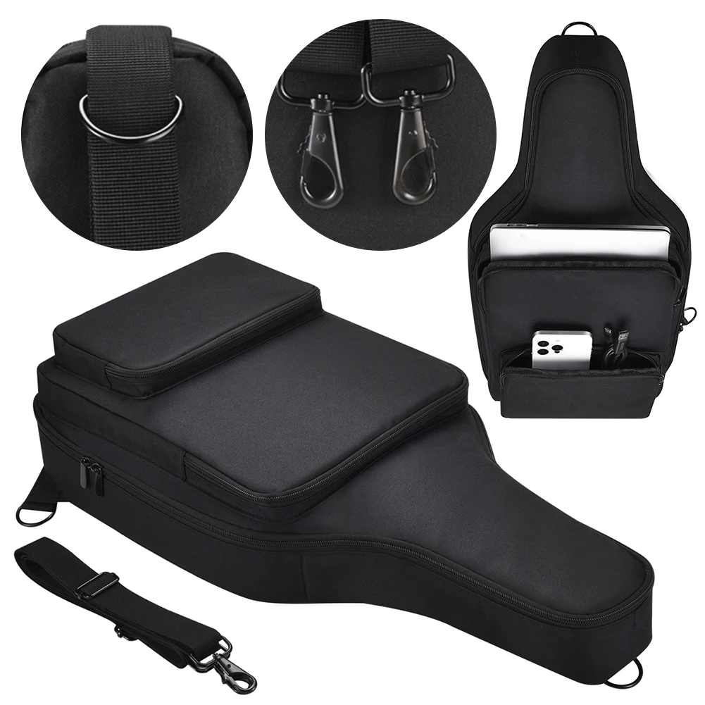 Shoulder Bag Backpack Adjustable Shoulder Strap Guitar Bag Shockproof Anti-Scratch for PDP Riffmaster Wireless Guitar Controller