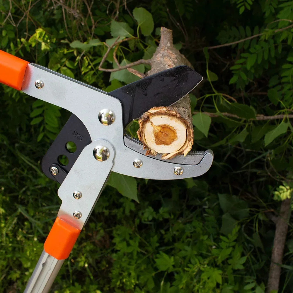 Extendable Anvil Loppers Tree Trimmer With Compound Action,Chops Thick Branches Ease,28-40'' Telescopic Heavy Duty Branch Cutter 4