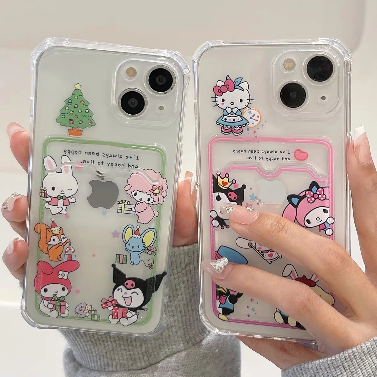 Silver Hello Kitty Phone Bag Case For Iphone 11 12 13 14 Pro Promax Fashion  Y2k Girl Soft Sanrio Iphone Case Trendy Gift - AliExpress