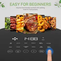 Air Fryer, 6-Quart with Viewing Window, 12-in-1 Functions, Beige 2