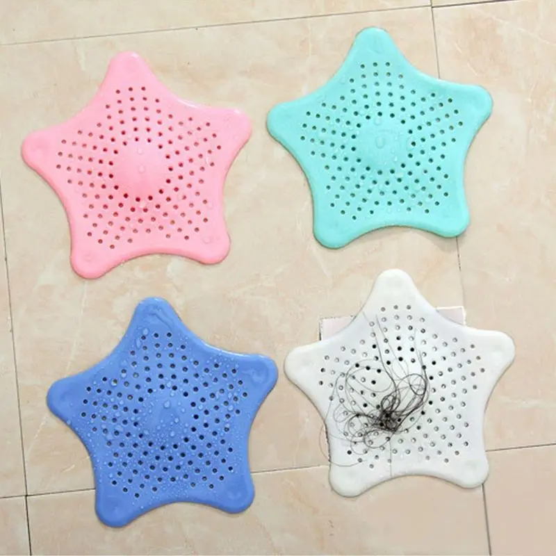 Shower Drain Filter Silicone Kitchen Sink Hair Stopper Catcher Bathroom Accessories Bathtub Strainer Sewer Outfall Filte