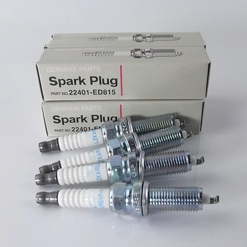 4pcs LZKAR6AP-11 22401-ED815 Iridium Spark Plug For Nissan Micra March Note Tiida X-Trail Cube 22401 ED815 LZKAR6AP 11
