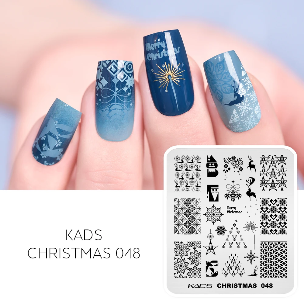 1pc Nail Art Satmping Plate Halloween Christmas Template Stencil for Stamper UV Polish Art Decoration Manicure DIY Salon Tool 4
