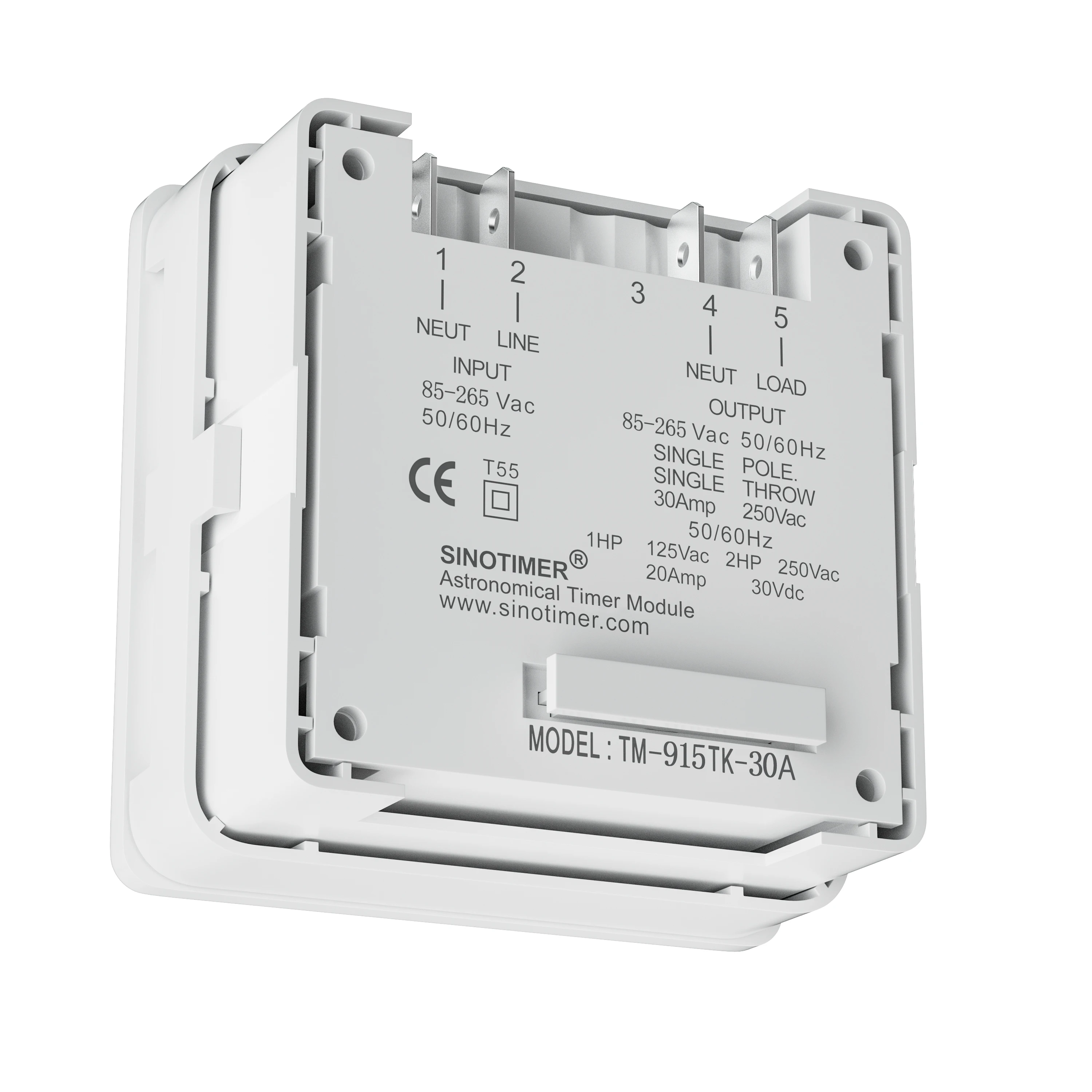 TM915T 85-265VAC Astronomical Timer Switch 30A for Automatic Calculation of Sunrise and Sunset in Latitude and Longitude 3
