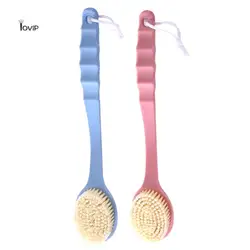 Soft Body Scrubber Shower Exfoliating Scrubs Long Handle Bath Brush Exfoliator Skin Massager Cleaning Brush Bathroom Accessories