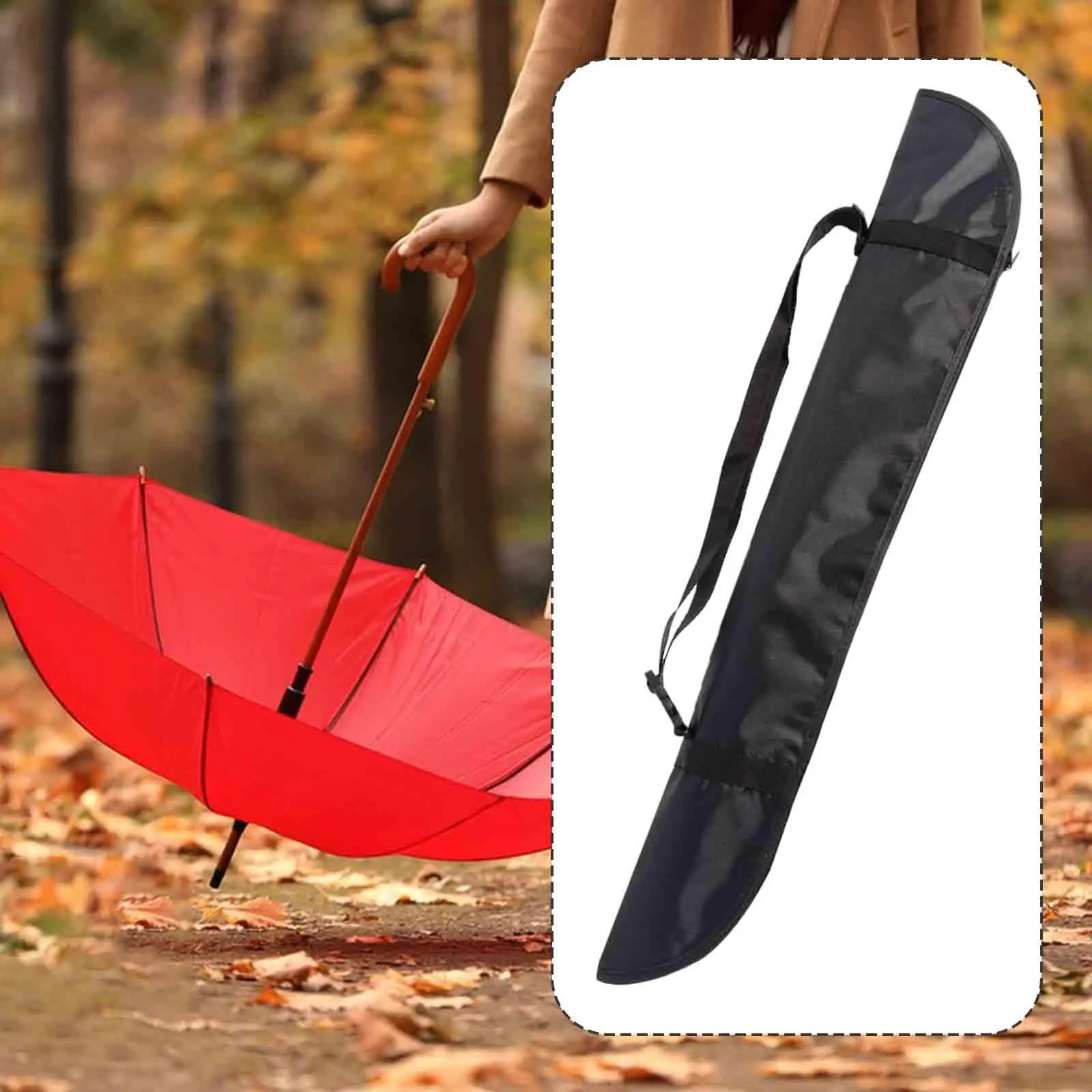 Carrying Case Water Absorbent Sling Holder Container Umbrella Bag with Shoulder