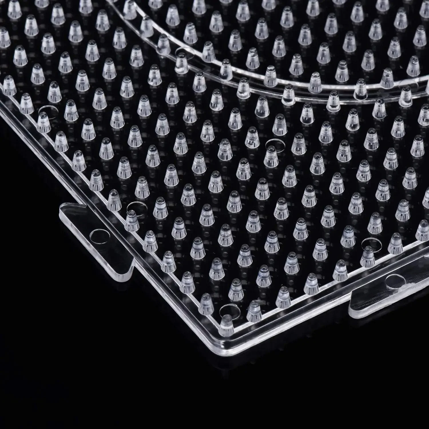 4PCS 5mm Fuse Beads Boards, Large Clear Pegboards Kits, with Gift Roning Paper, Perler Hama Beads Template Tool Diy Toy 6