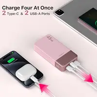 JUOVI Powerbank 20000mAh 45W Fast Charge Power Bank, Super Fast Charging Portable Charger with LED Display for iPhone 17 16 15 3