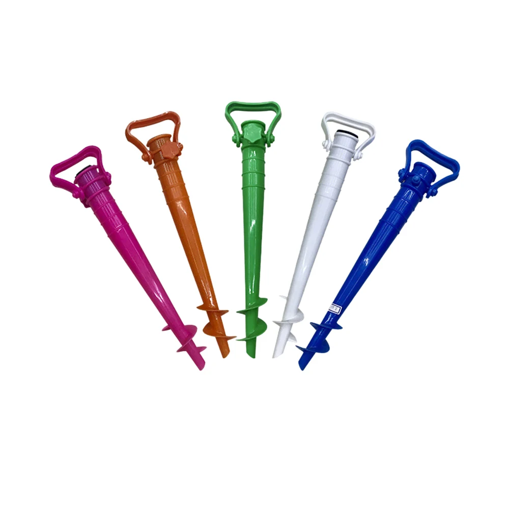 Umbrella Spike Beach Umbrella Sand Ground Anchor Stretch Stand Holder Base For Fishing Pole Sun Beach GardenPatio