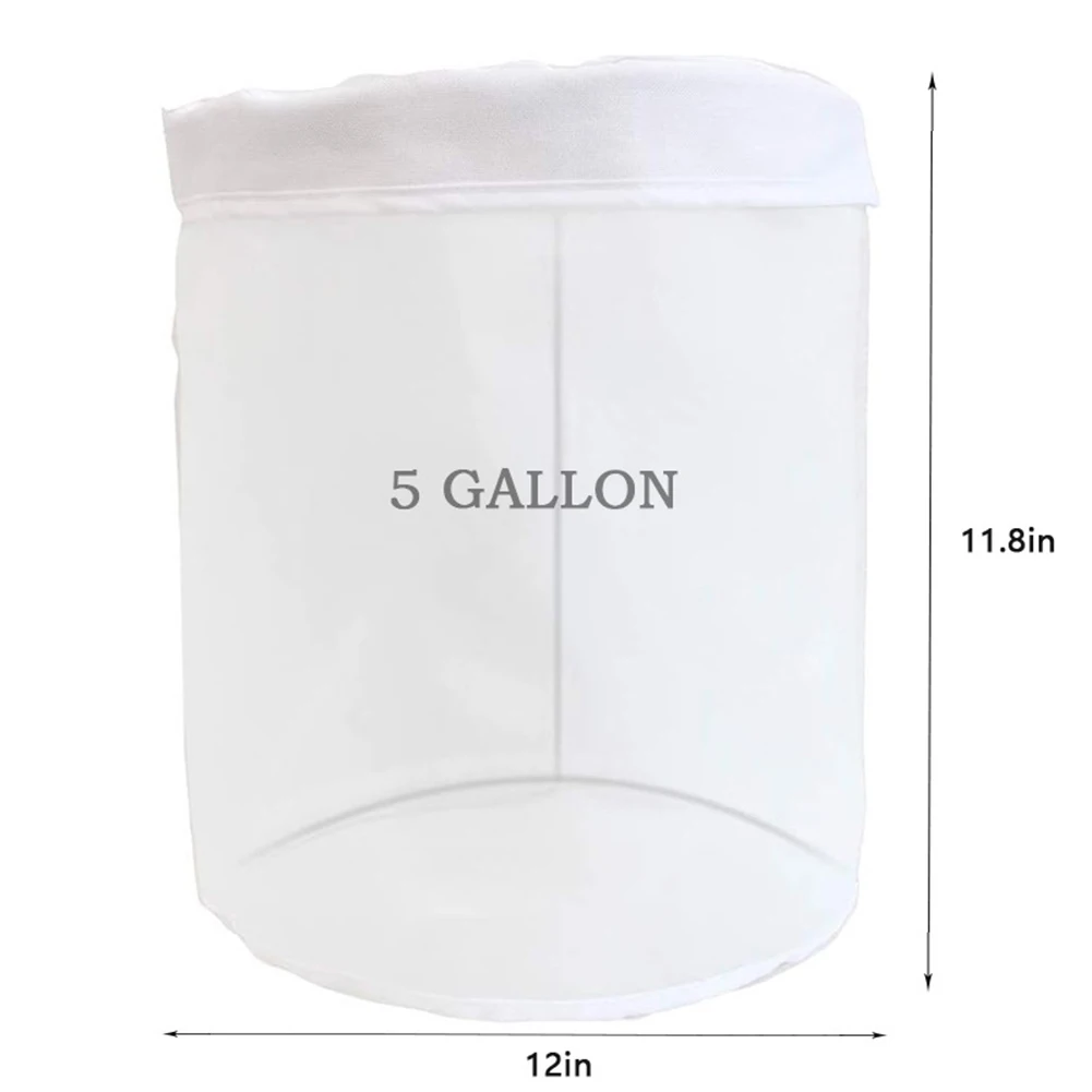 Plant Filtration Bag 2/5 Gallon Filter Bag Nylon Bubble Bags Plants Herbal Essence Extractor Plant Residue