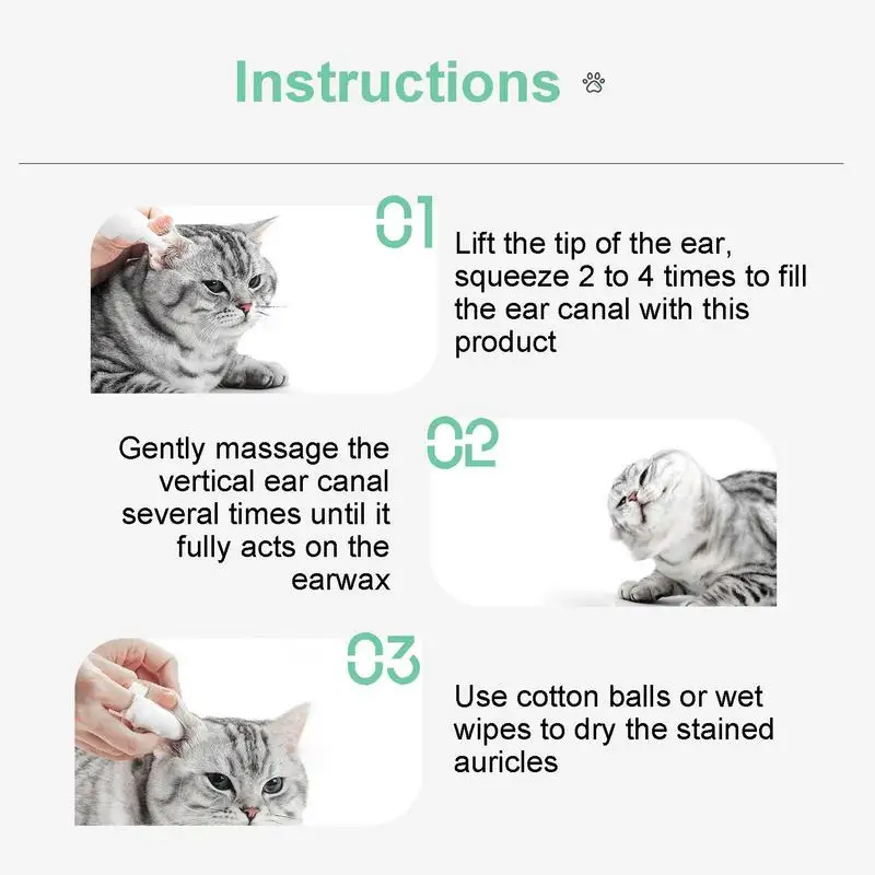 Cat and Dog Ear Mite Medicine PAWS AND CLAWS PLACE