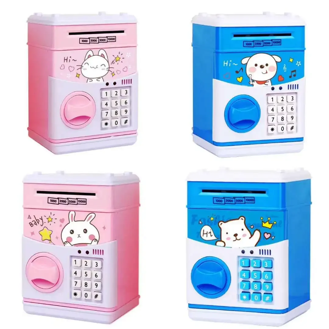 Cartoon Automatic Money Box Safe Deposit Box Savings Canister Creative Children's Gift Toy Bank from Mainland China